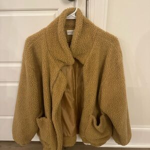 Goodnight Macaroon Warm Tan Teddy Jacket